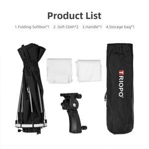 TRIOPO KS90 Octa Softbox for Portable Flash (90cm) with Handle - Image 5