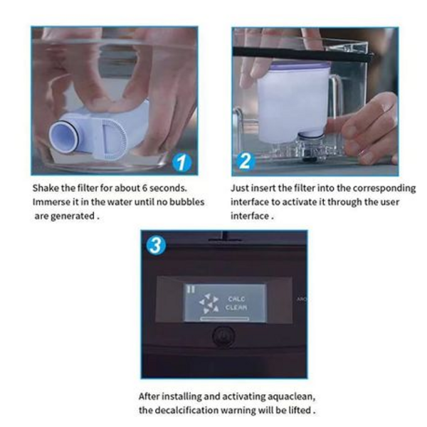4 Pieces Coffee Machine Water Filter Replacement Compatible With Philips