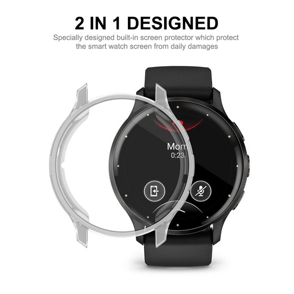 ENKAY TPU Cover with Integrated Screen Protector for Garmin Venu 3
