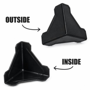 Packaging Box Corner Protectors 400 Pack - Black Plastic Guards - Image 4