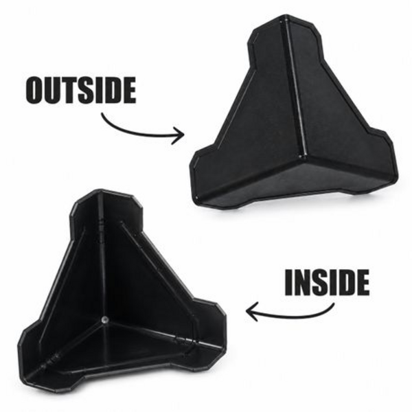 Packaging Box Corner Protectors 400 Pack - Black Plastic Guards