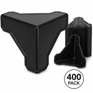 Packaging Box Corner Protectors 400 Pack - Black Plastic Guards - Image 6