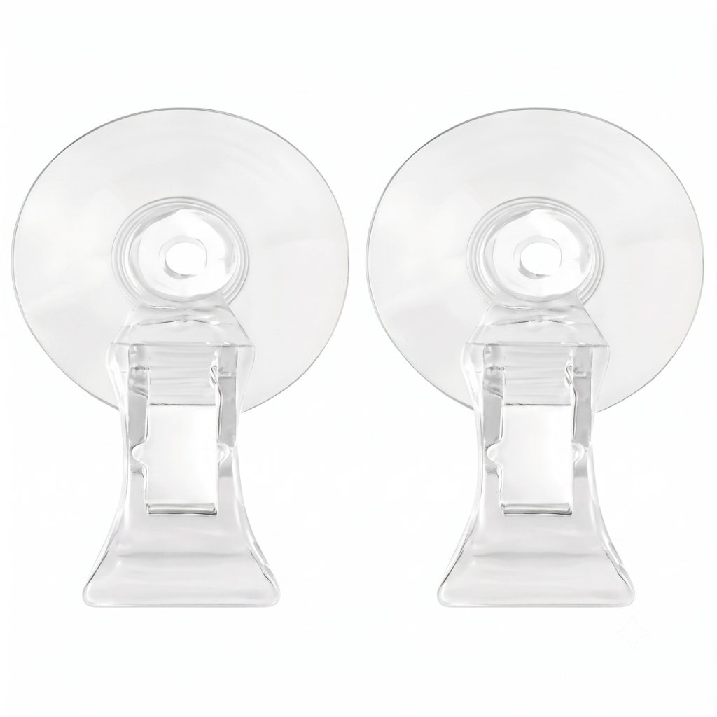 Clear Aquarium Nori & Seaweed Clips with Suction Cup - 2 Pack