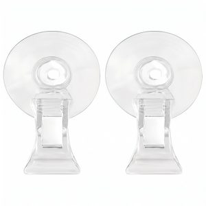 Clear Aquarium Nori & Seaweed Clips with Suction Cup - 2 Pack - Image 1