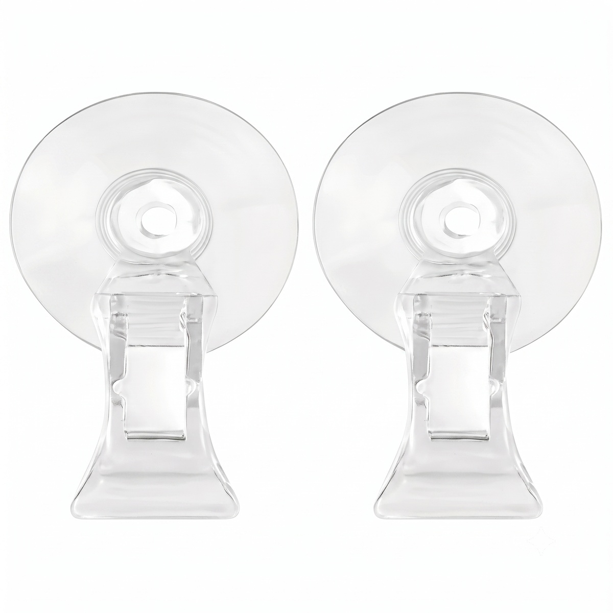 Clear Aquarium Nori & Seaweed Clips with Suction Cup - 2 Pack - Image 1