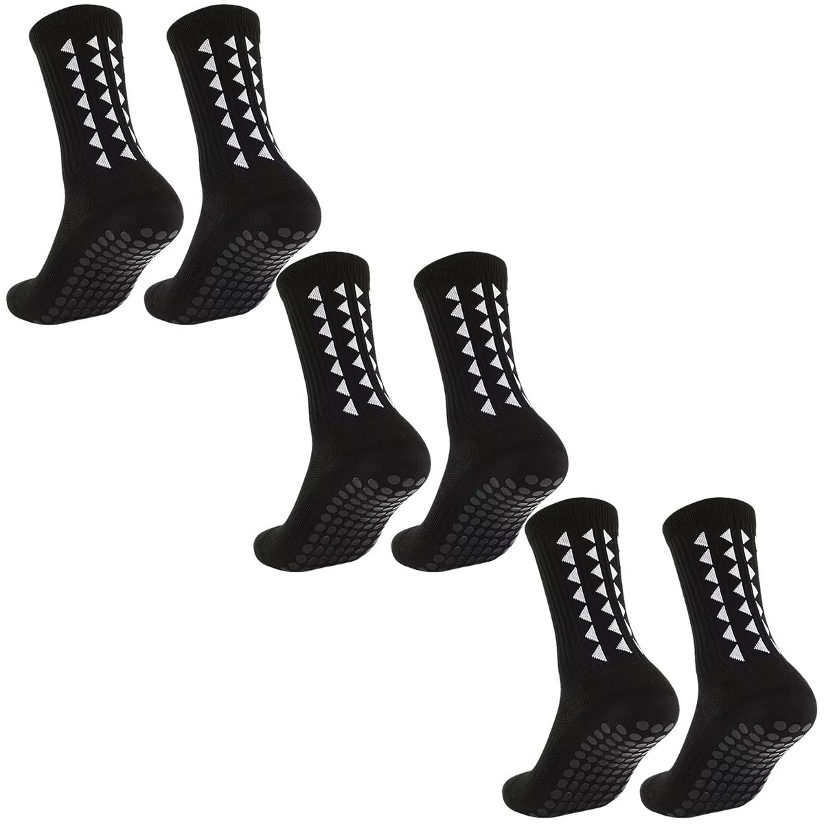 Anti-Slip Grip Sports Socks - 3 Pair Pack (OSFM-One Size Fits Most) - Image 9