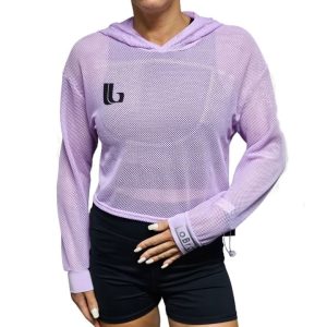 LOBRO Mesh Hoodie - Purple