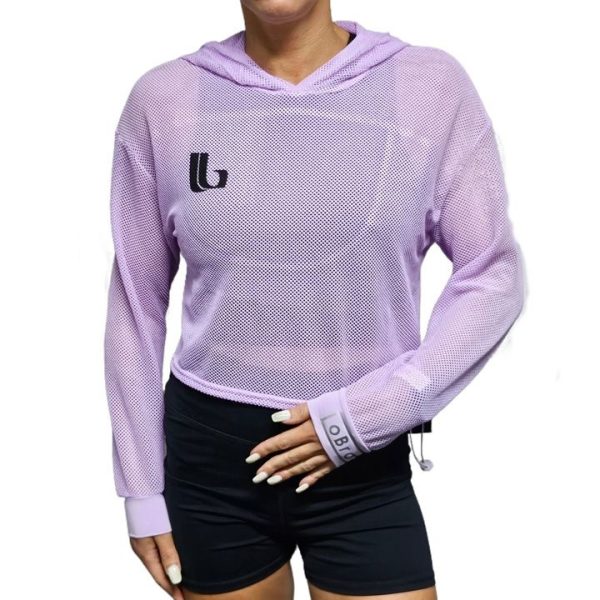 LOBRO Mesh Hoodie - Purple