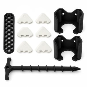 Silicone Accessory Combo - Finishing Tool, Wall Holders & Unclogging Tool