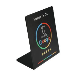 Google Review NFC Stand - Black - Image 1