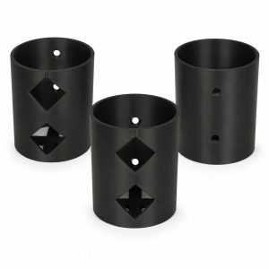 3 Pack Wall-Mounted Spray Can Holders - Black PLA Aerosol Storage Organiser