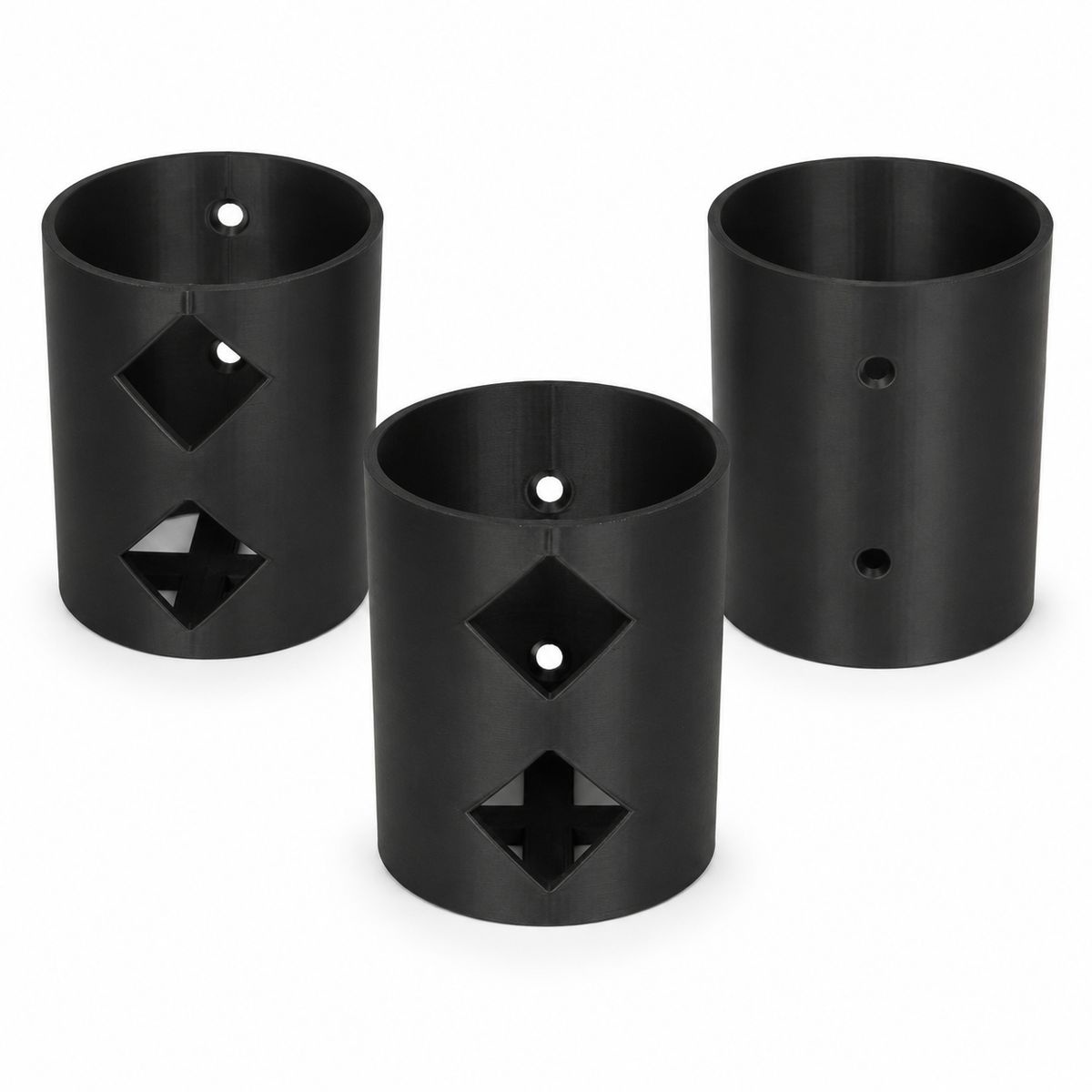 3 Pack Wall-Mounted Spray Can Holders - Black PLA Aerosol Storage Organiser - Image 1