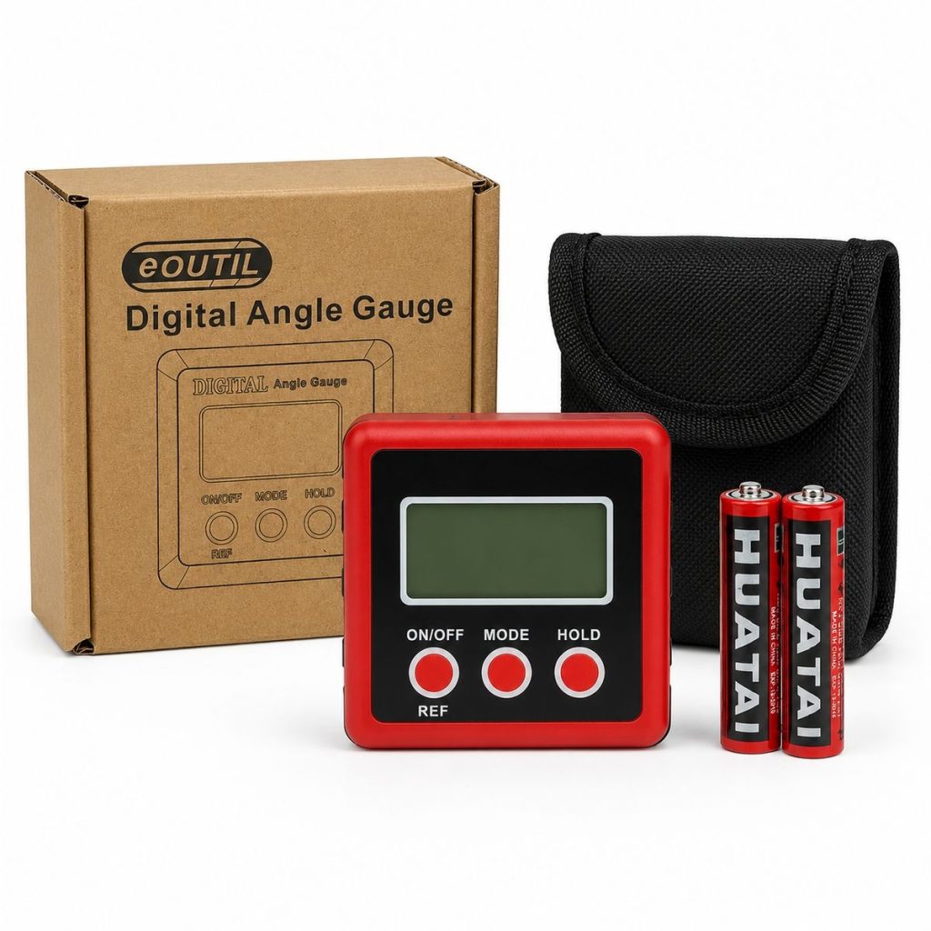 eOUTIL Digital Inclinometer / Digital Angle Gauge with Magnetic Base