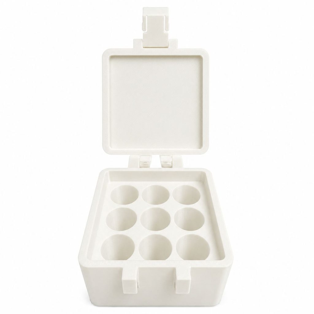 5BY5 Peptide Travel Container Compatible With Standard 3ml Vials - 9 Slot