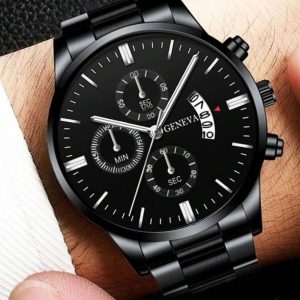 Quartz Watches hombre Fashion Men Stainless Steel Watch With Bracelet - Image 2