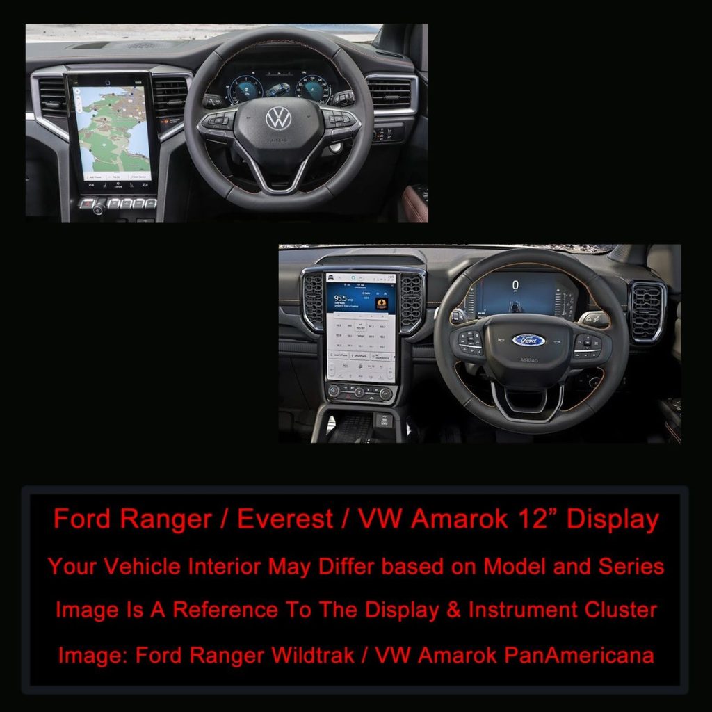 WILK Tempered Glass Screen Protector for Ford Ranger/VW Amarok 12 Inch