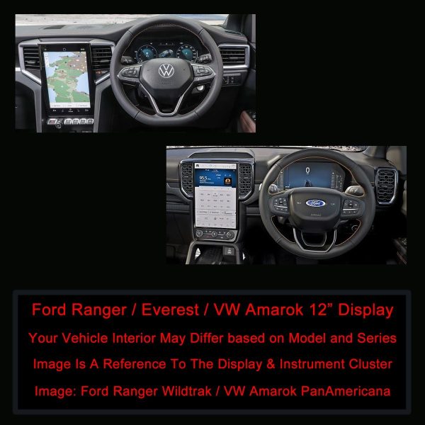 WILK Tempered Glass Screen Protector for Ford Ranger/VW Amarok 12 Inch