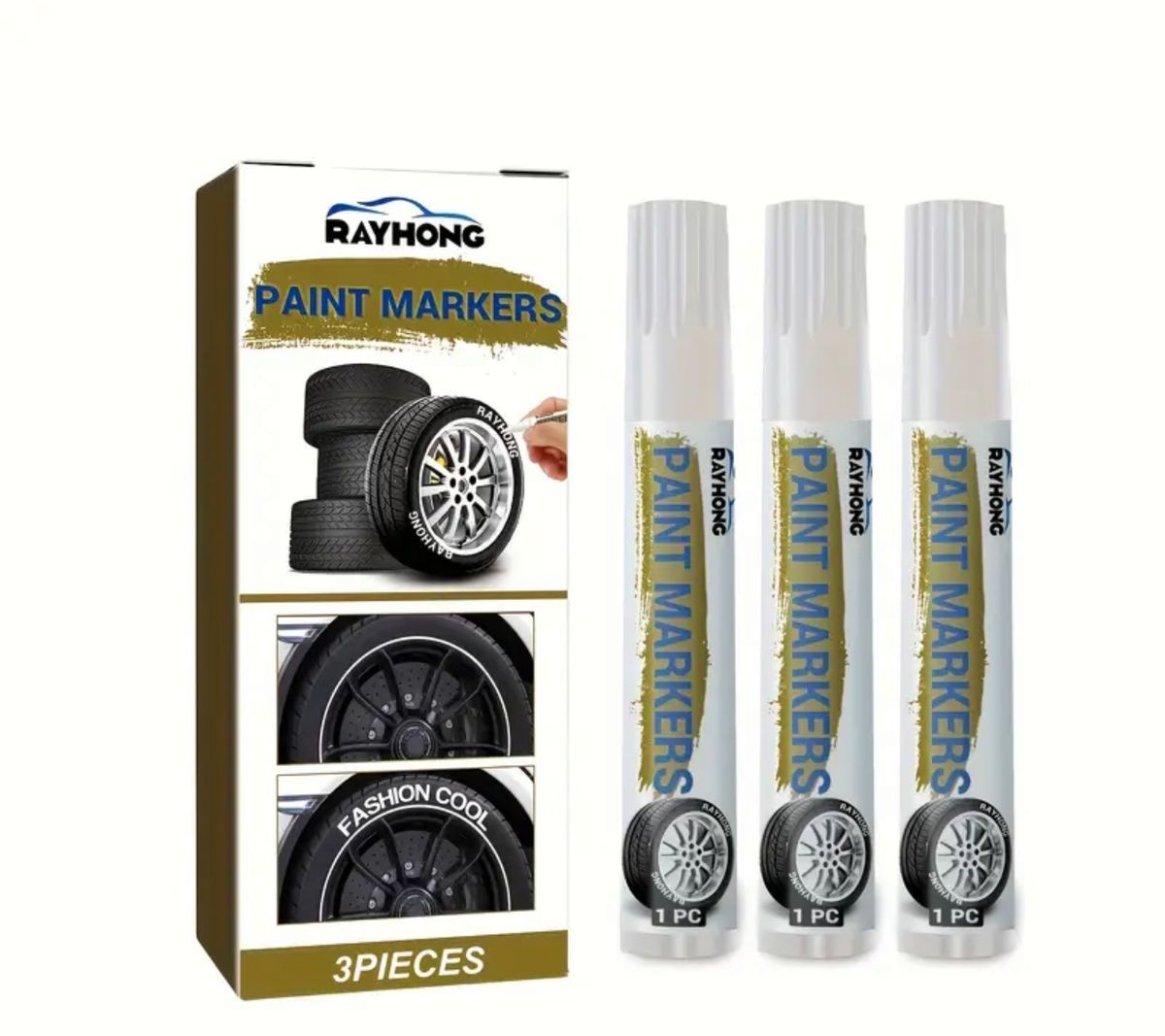 Waterproof Tire Marker Pen - 3 Pack - Image 5