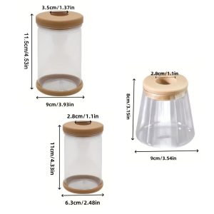 ABS Vase Set - Plastic Hydroponic Planters with Lids - 3 Piece Set - Image 5