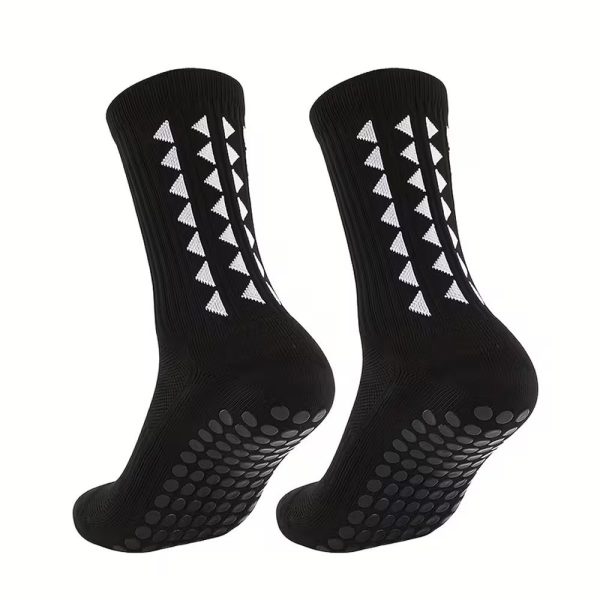 Anti-Slip Grip Sports Socks - 3 Pair Pack (OSFM-One Size Fits Most)