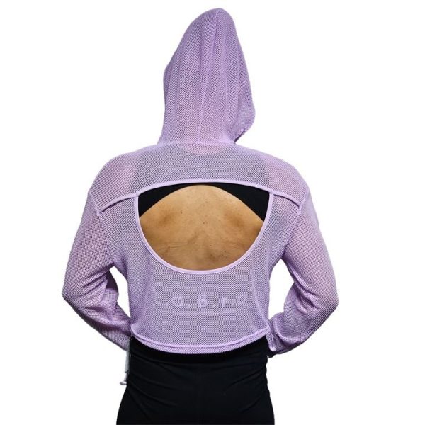 LOBRO Mesh Hoodie - Purple