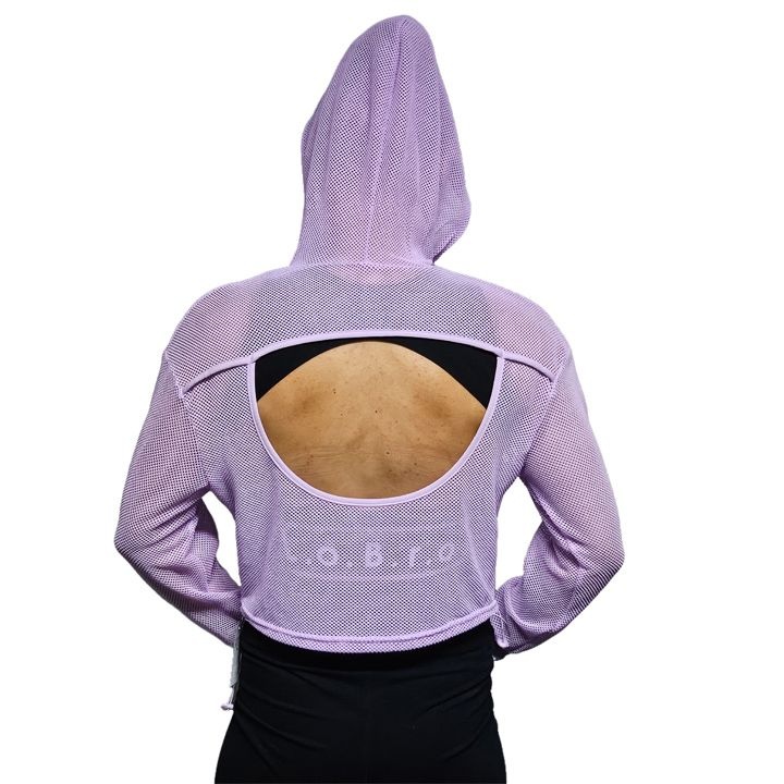 LOBRO Mesh Hoodie - Purple - Image 5