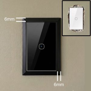 4 Pack Light Switch Frames Compatible With Sonoff Light Switches (6mm Trim) - Image 2