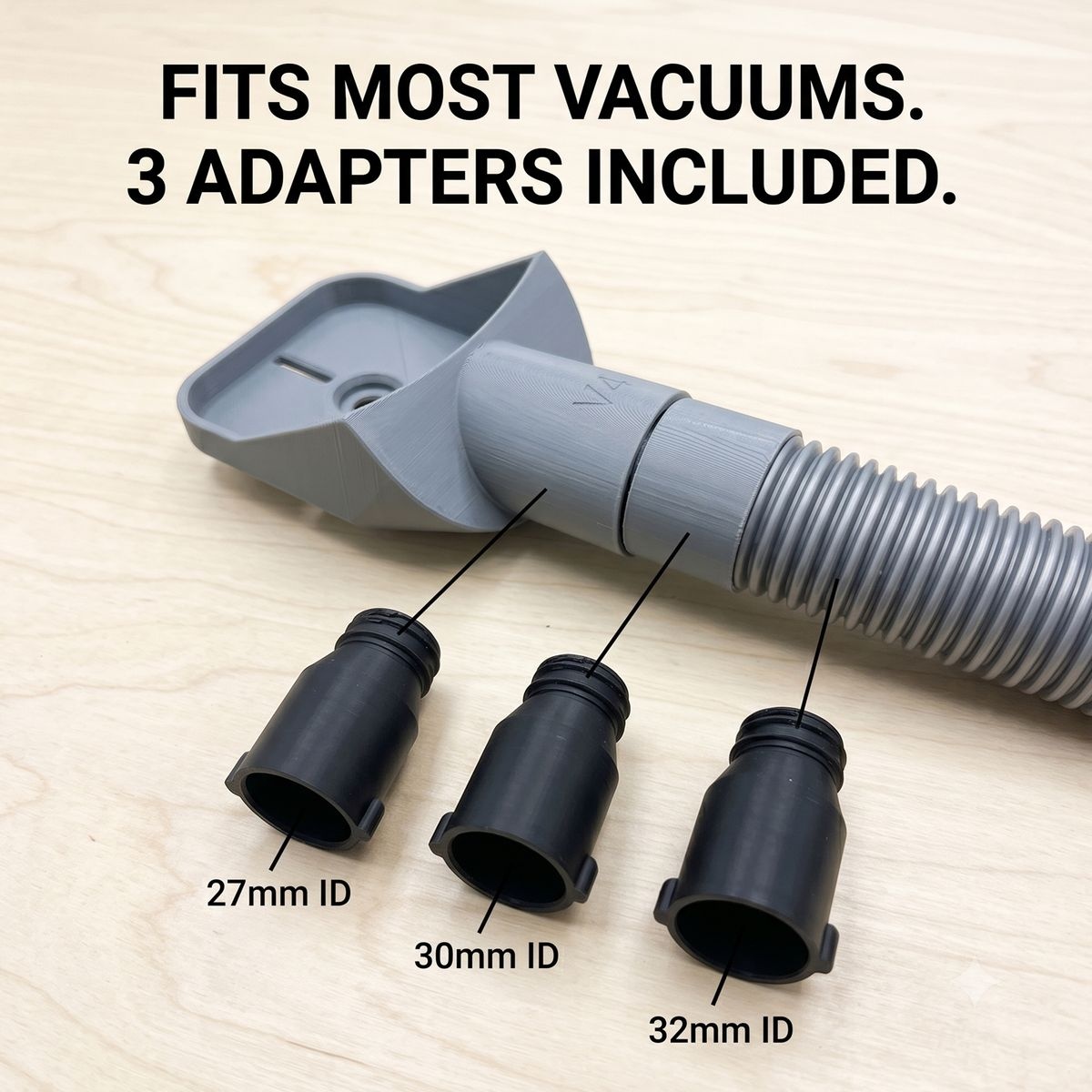 Universal Drill Dust Collector with 3 Vacuum Adapters - Image 2