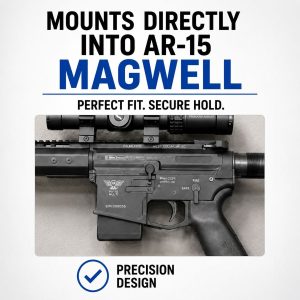 AR-15 Magwell Wall Mount - Secure Locking Display Bracket - Image 2