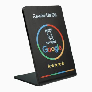 Google Review NFC Stand - Black - Image 2