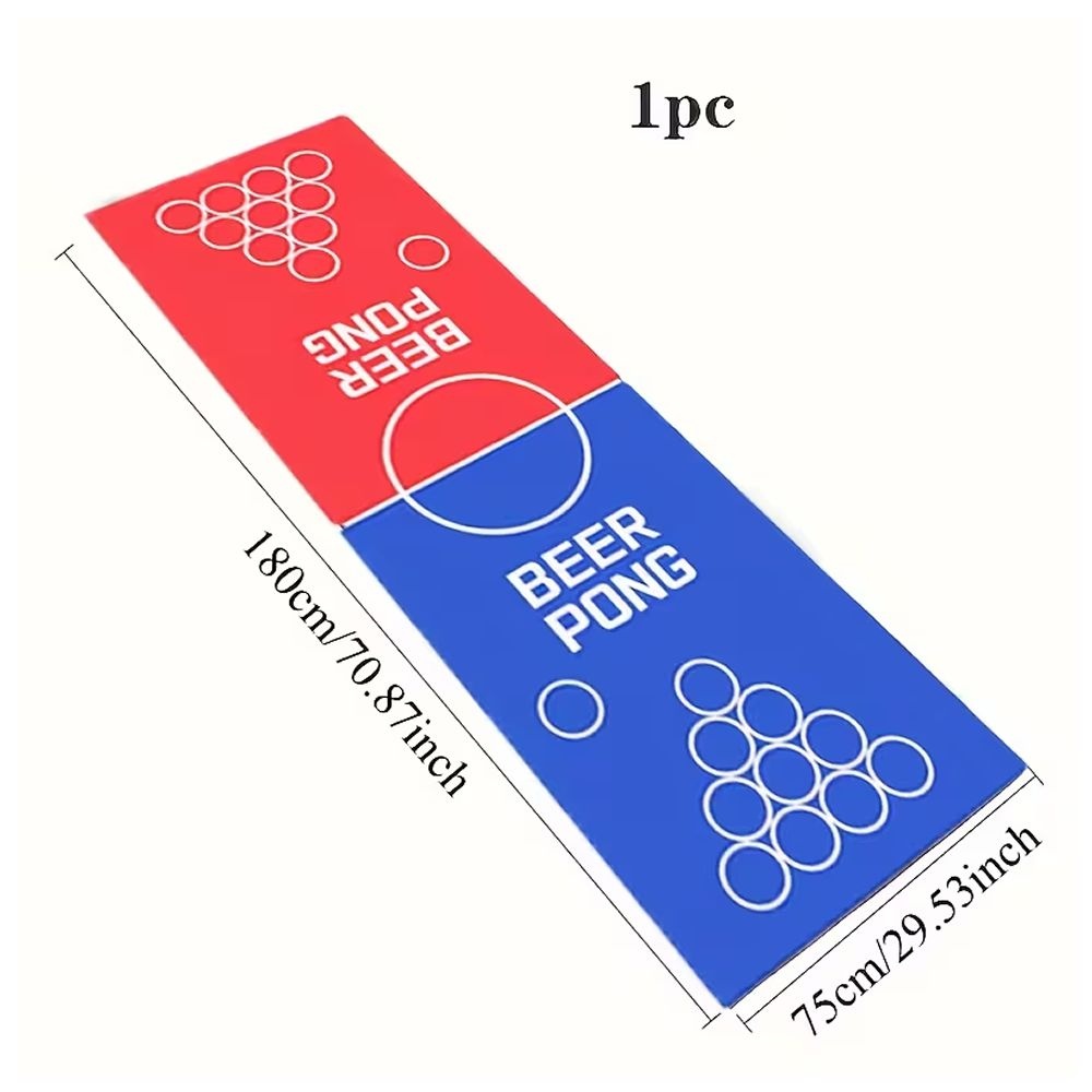 Beer Pong Table Cloth Cover 180 x 75cm - Machine Washable - Image 2