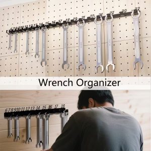 Wall-Mounted Wrench Organizer Rack (Metric 6-32mm) - Image 2