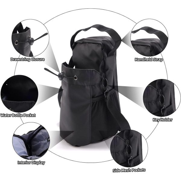 Magnetic Gym Water Bottle Bag - Heavy-Duty Oxford Cloth