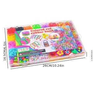 DIY Loom Band Bracelet Making Kit with Storage Organizer Box - Image 3