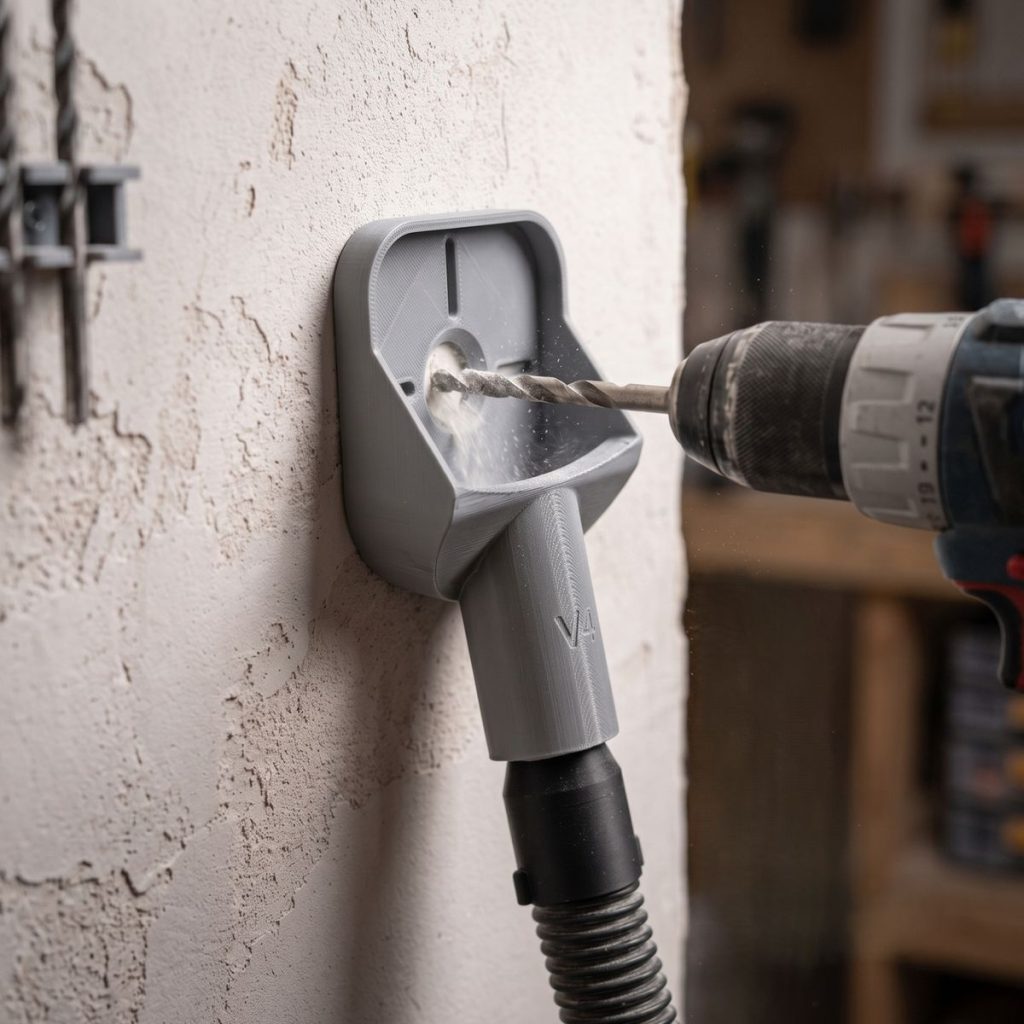 Universal Drill Dust Collector with 3 Vacuum Adapters