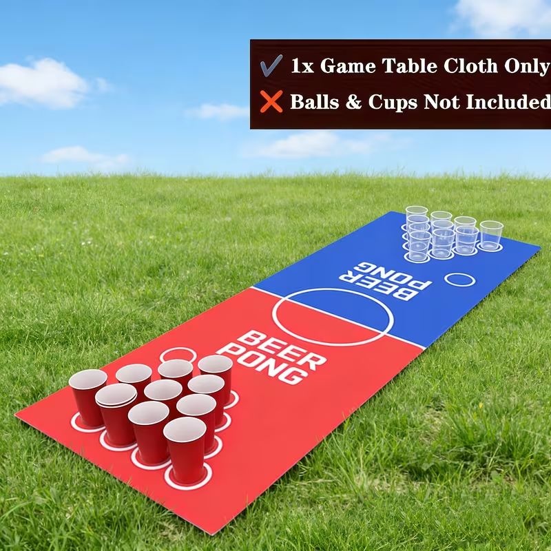 Beer Pong Table Cloth Cover 180 x 75cm - Machine Washable - Image 3