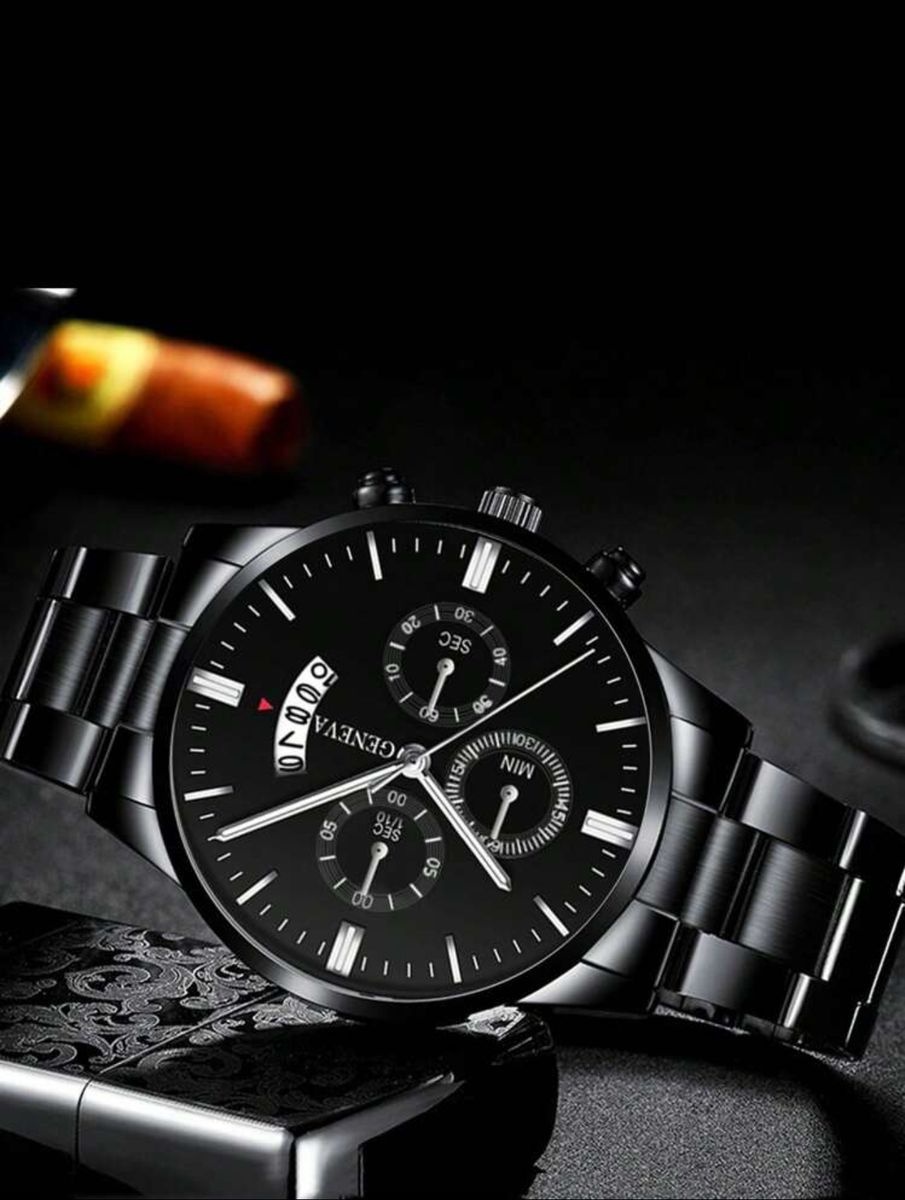 Quartz Watches hombre Fashion Men Stainless Steel Watch With Bracelet - Image 4