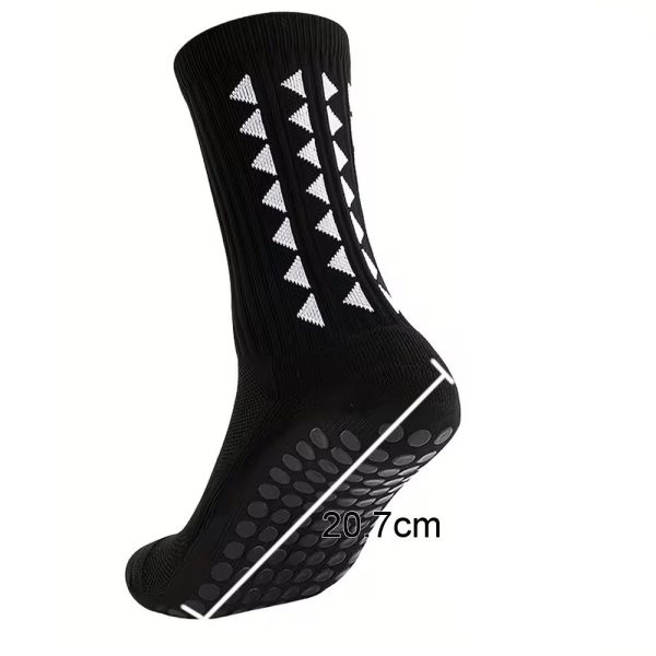Anti-Slip Grip Sports Socks - 3 Pair Pack (OSFM-One Size Fits Most)