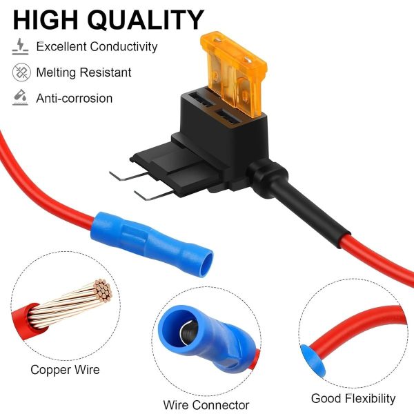 Automotive Fuse Tap Adapter Set (4-Pack)