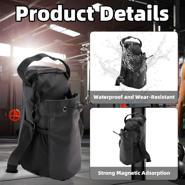 Magnetic Gym Water Bottle Bag - Heavy-Duty Oxford Cloth