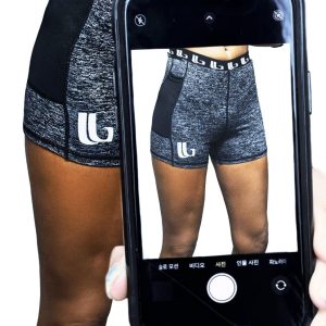 LOBRO Grey Gym Shorts - Image 2