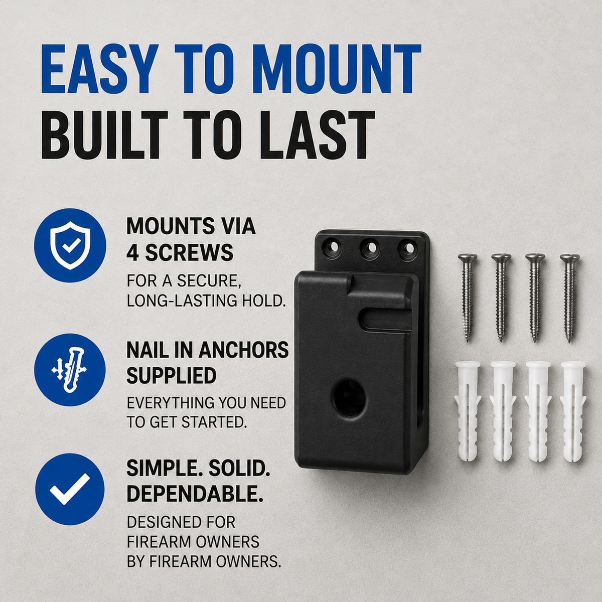 AR-15 Magwell Wall Mount - Secure Locking Display Bracket - Image 4
