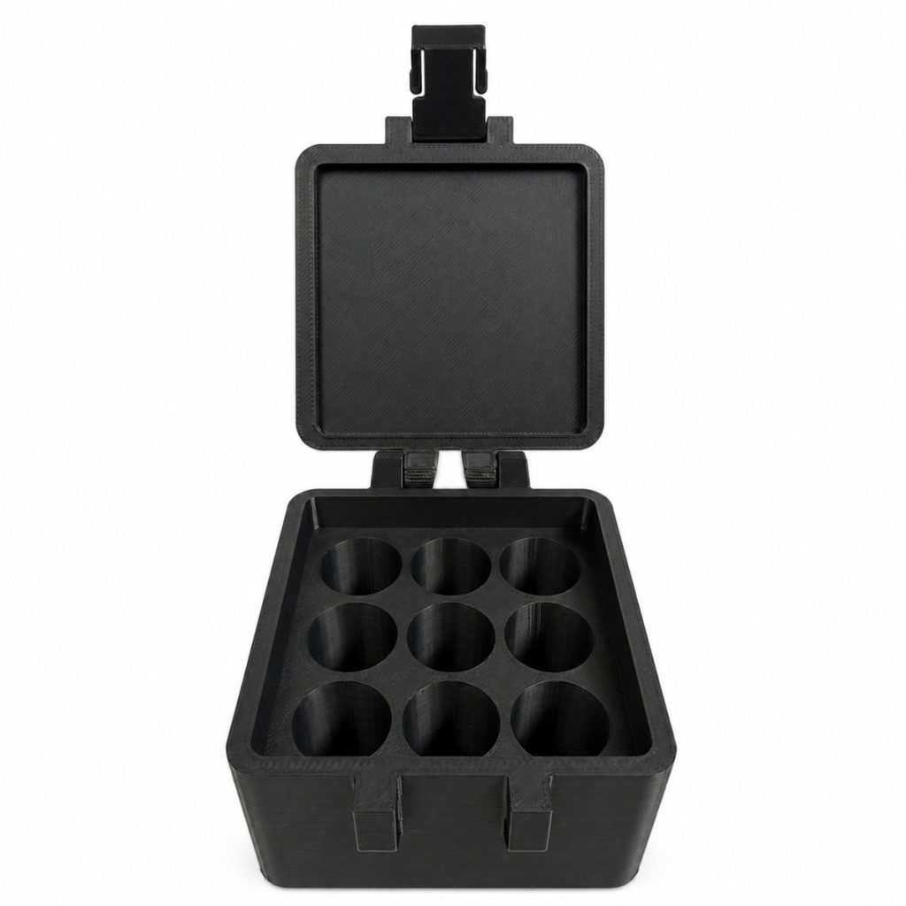 5BY5 Peptide Travel Container Compatible With Standard 3ml Vials - 9 Slot