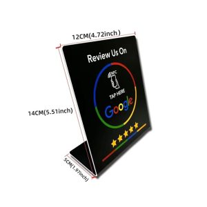 Google Review NFC Stand - Black - Image 4
