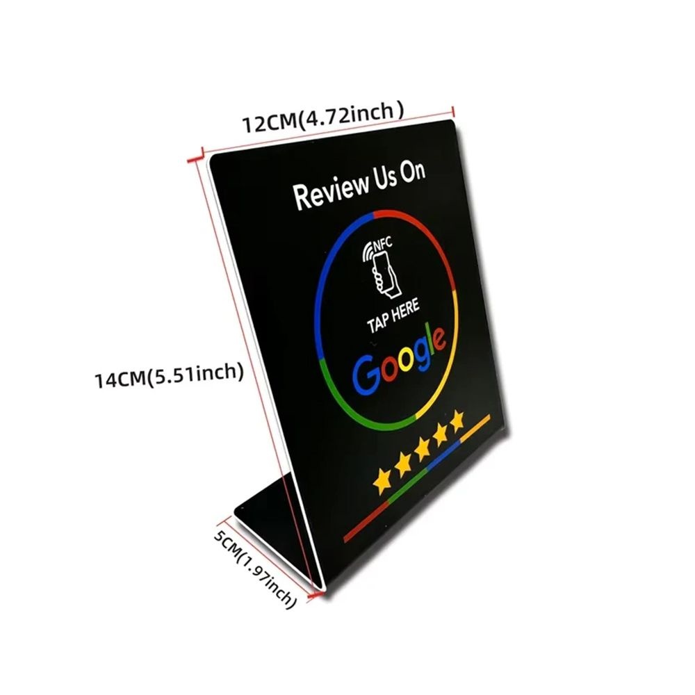 Google Review NFC Stand - Black