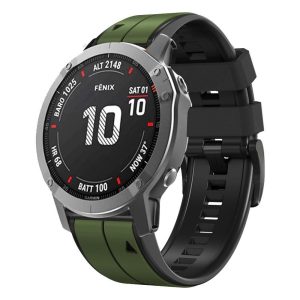 LOBO 22mm Silicone Dual-Tone Watch Strap For Garmin - Image 2