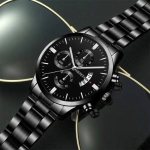 Quartz Watches hombre Fashion Men Stainless Steel Watch With Bracelet - Image 5