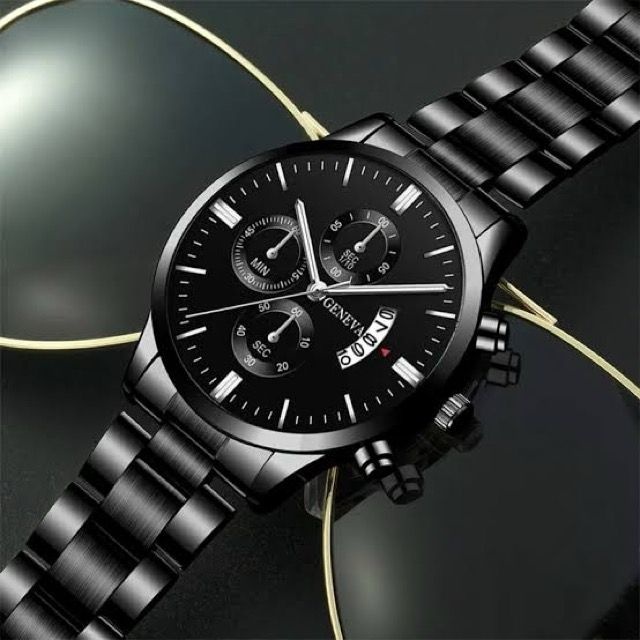 Quartz Watches hombre Fashion Men Stainless Steel Watch With Bracelet