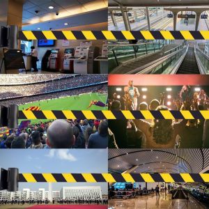 Retractable 3m Safety Barrier Tape - Black & Yellow Crowd Control Belt - Image 5