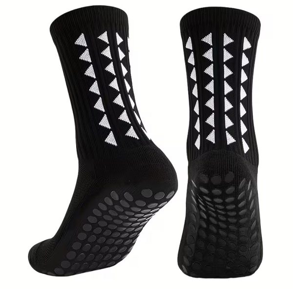 Anti-Slip Grip Sports Socks - 3 Pair Pack (OSFM-One Size Fits Most)